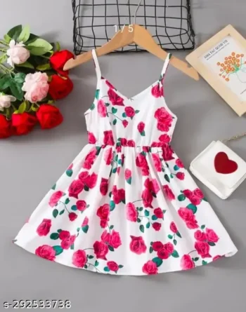 New stylish Green floral Baby Girls Dress/Frocks